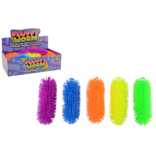 Fluffy Worm 23cm Assorted