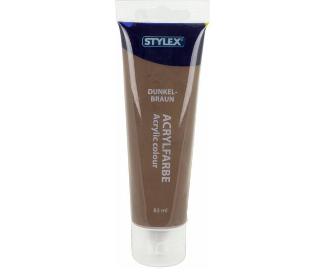 STYLEX - Acrylic paint 83 ml - dark brown