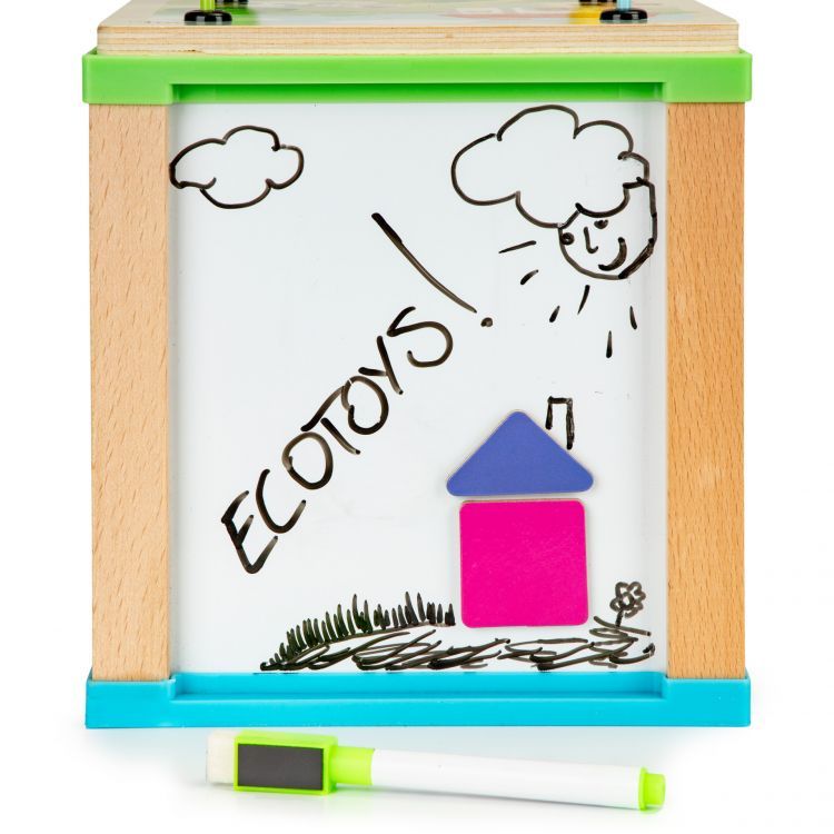 Wooden educational cube EcoToys