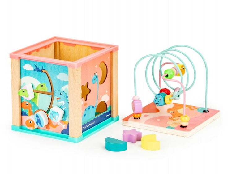 Wooden educational cube EcoToys