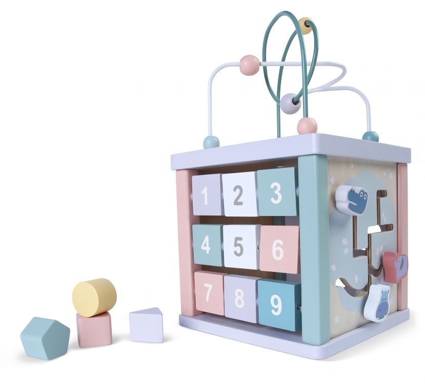 Wooden educational cube sorter Large