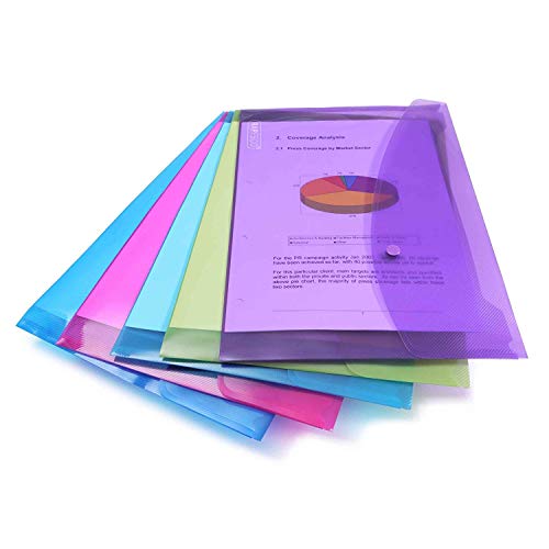 Envelope folder A4 (Rapesco assorted colours)