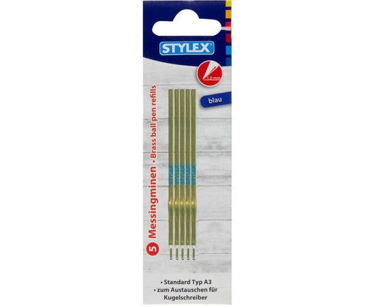 STYLEX- Brass Ballpen Refills x5