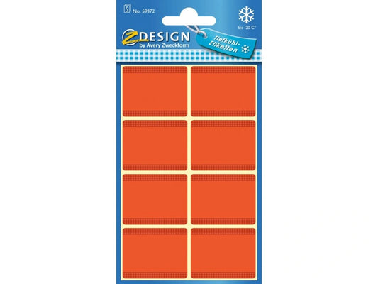 Avery ZDesign labels bright orange