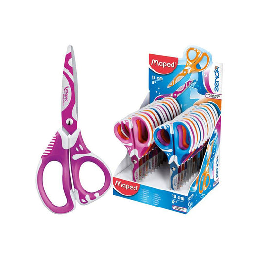 Maped Zenoa Fit Scissors 13Cm 3 Assorted Colours