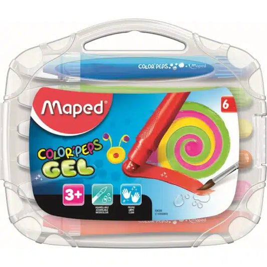 Maped ColorPeps GEL Coloured Crayons x6