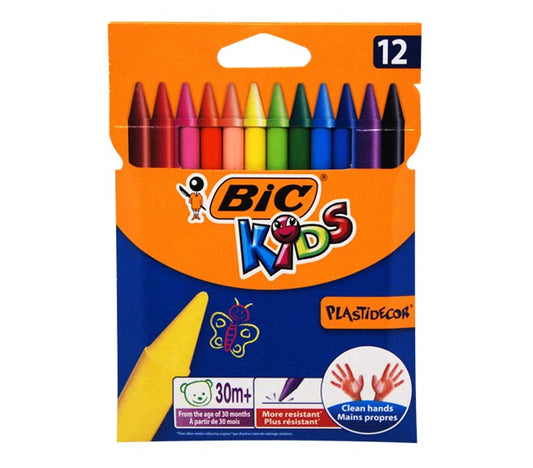 BIC Kids Plastic Crayons X 12