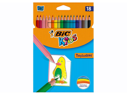 BIC Kids Colouring Pencils 18 Pack Multi Colour