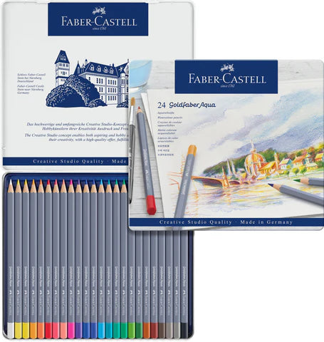 Faber-Castell Colouring Pencil Goldfaber - Tin x 12 Assorted Colours