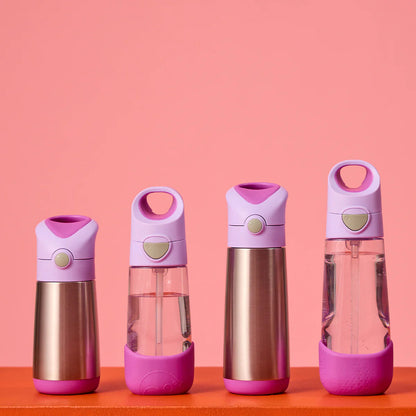 b.box 350ml Insulated Straw Drink Bottle - Sugar Plum