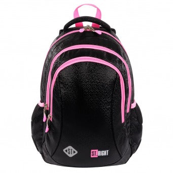 Black Glitter 3 compartment Backpack BP26 39x27x17 cm