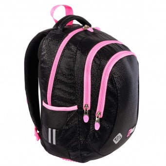 COMING SOON - Black Glitter 3 compartment Backpack BP26 39x27x17 cm