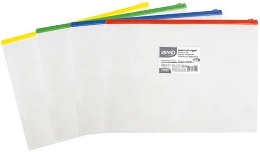 A4 Folder With Zipper