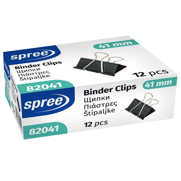 SPREE Clips - Box of 12pcs 41mm Binder Clips