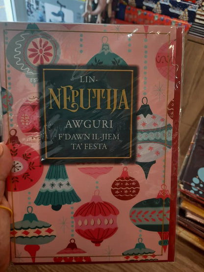 Christmas Card in Maltese - choose design