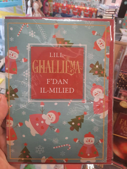 Christmas Card in Maltese - choose design