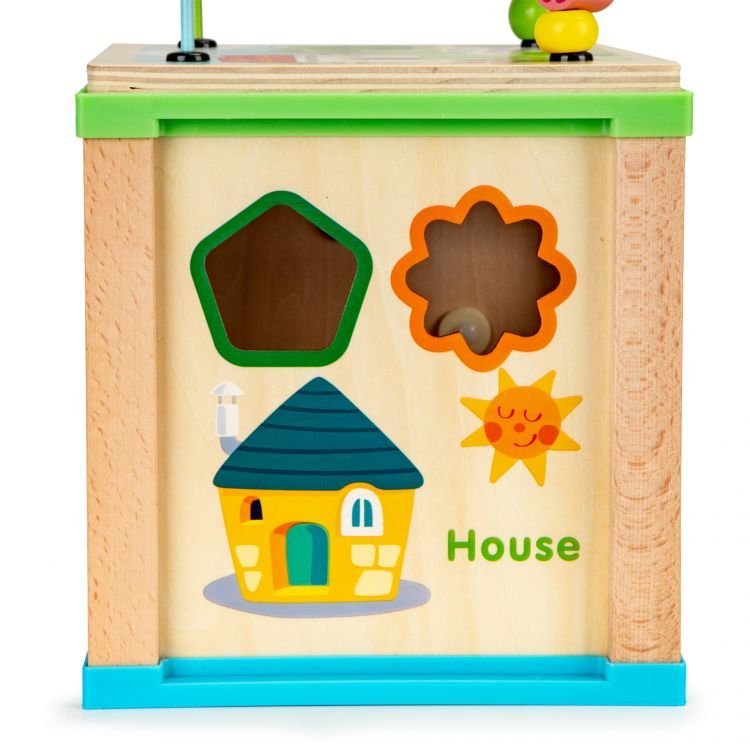 Wooden educational cube EcoToys