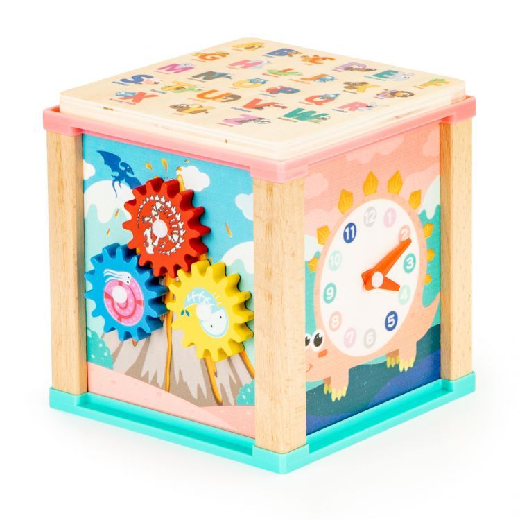 Wooden educational cube EcoToys