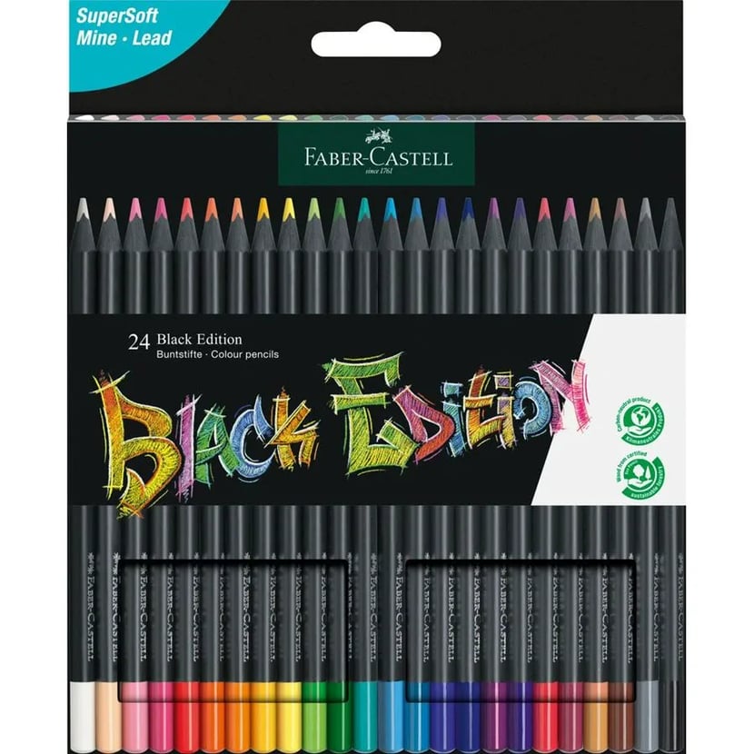 Faber-Castell  Colouring Pencils By 24 Black Edition