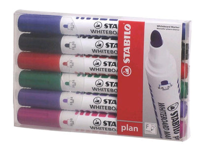 Stabilo Plan Whiteboard Markers Wallet Of 6