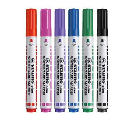 Stabilo Plan Whiteboard Markers Wallet Of 6