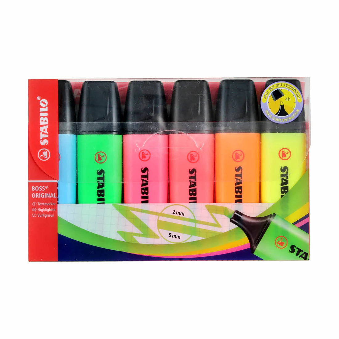 Highlighter Boss Original Stabilo x6