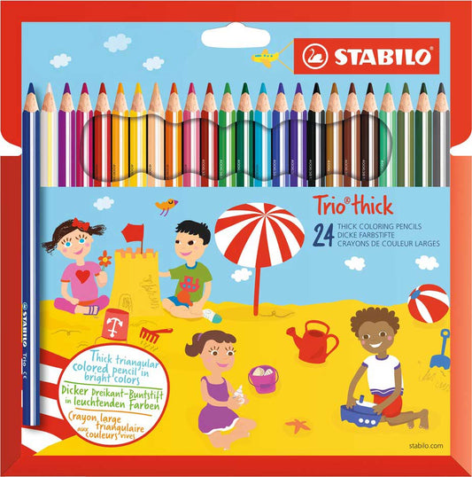 Stabilo Trio Thick Triangular Colored pencils x24