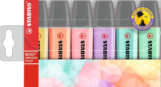 Highlighter Boss Original Stabilo x6 Pastel