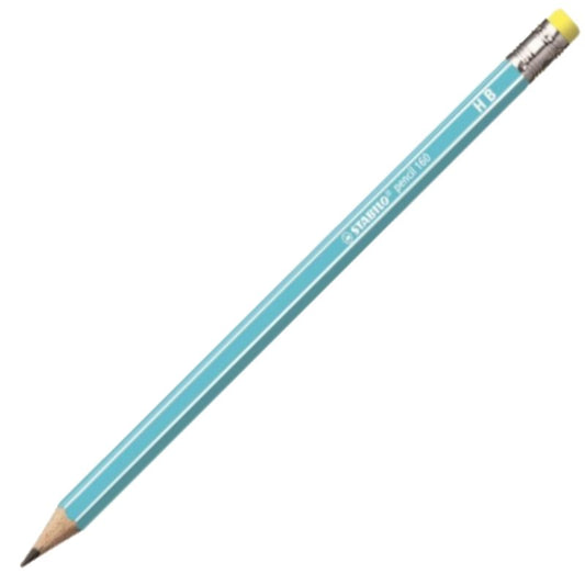Stabilo Pencil 2160/02-hb 160 Rubber Tip Blue