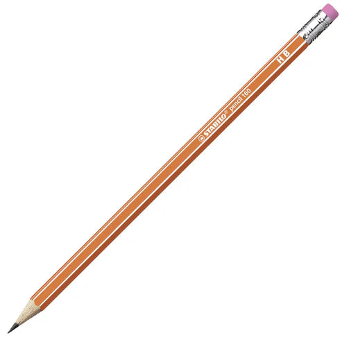 Stabilo Pencil 2160/03-hb 160 Rubber Tip Orange