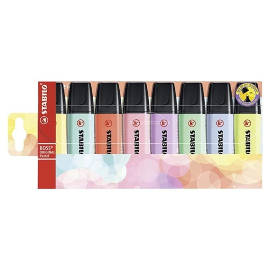 Highlighter Boss Original Stabilo x8 Pastel