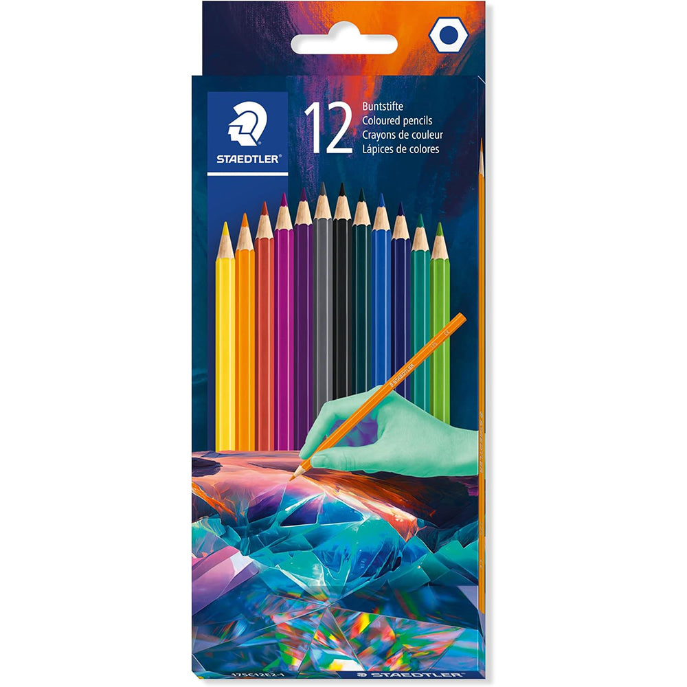 Staedtler Hexagonal Coloured Pencils x12
