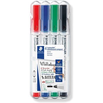 Staedtler Lumocolor Thin Whiteboard Markers Set of 4