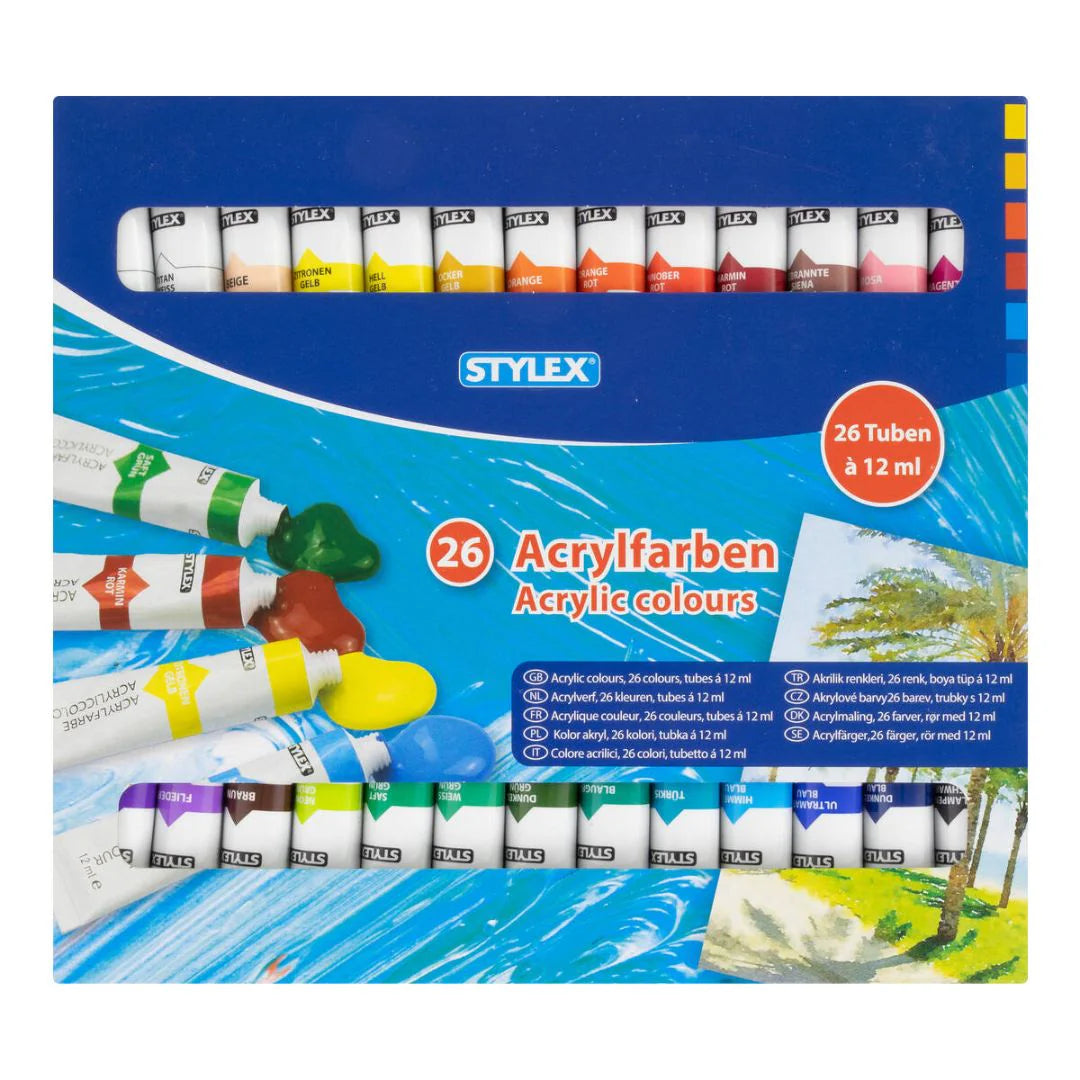 STYLEX - Acrylic Paint 12ml (x26 tubes)