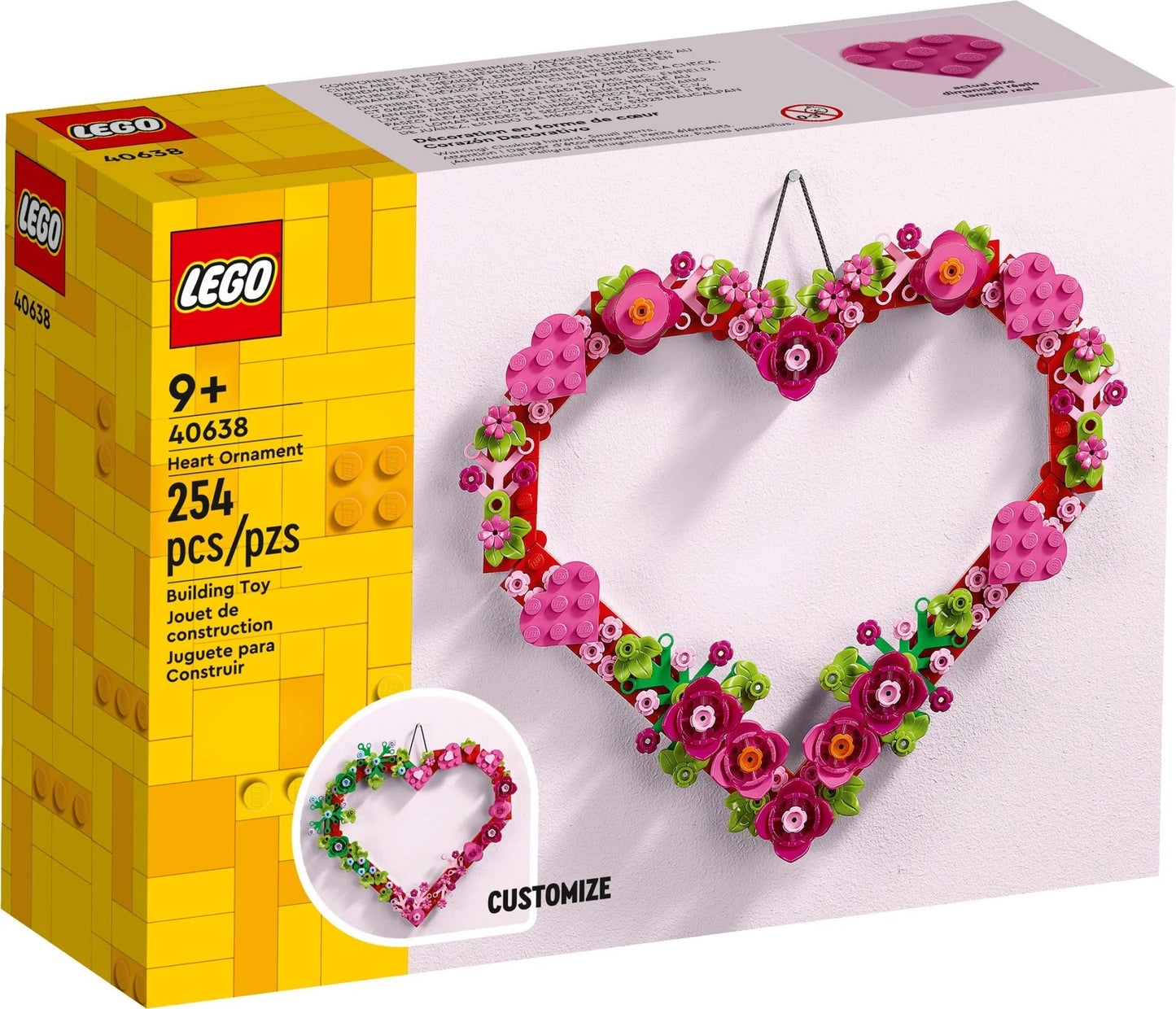 LEGO Heart Shape Wreath