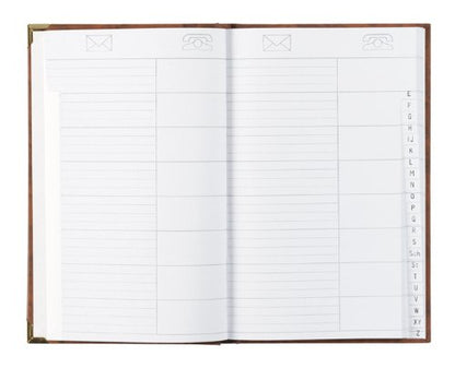 STYLEX- Address and Telephone Book with 2 Brass Corners
