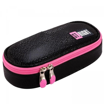 COMING SOON Black Glitter 1 compartment pencil case