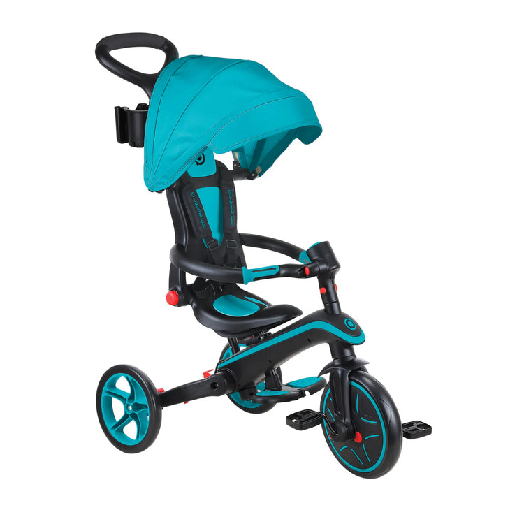 Globber Explorer Trike Foldable 4 In 1 - Teal