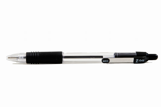 Zebra Z-Grip Smooth Black Ball Retractable Pen 1mm