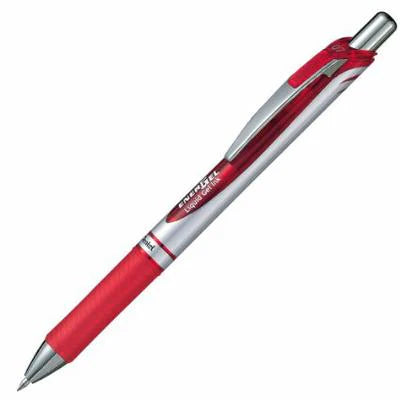 Pentel Energel 0.7Mm Retractable Liquid Gel Roller Pen - Red  Ink