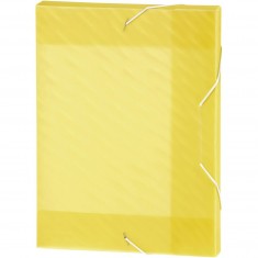 Elastic BoxFile PVC 50mm Spine - ( YELLOW )