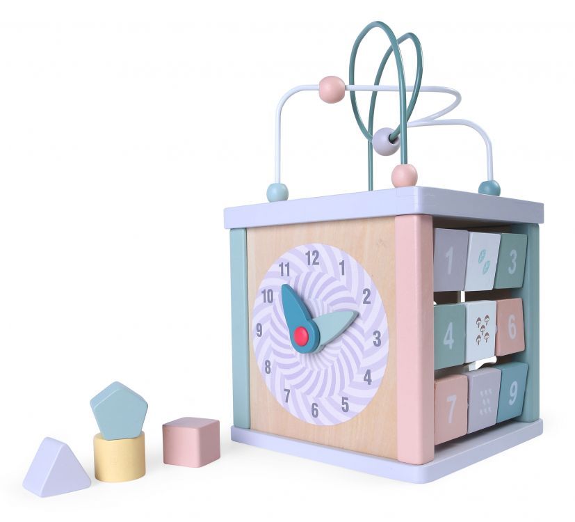 Wooden educational cube sorter Large