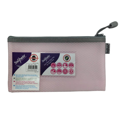 Snopake Mesh Zippa Bag - Pastel Purple 240mm x 130mm