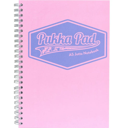 Pukka Pad Notebooks - A5 Pastel Pink Wirebound Notepad