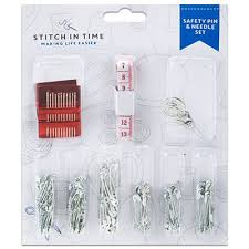 143PC SAFETY PIN/NEEDLE/1.5M M.TAPE