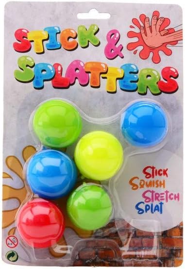 Sticky Stretch Balls, 6 pcs