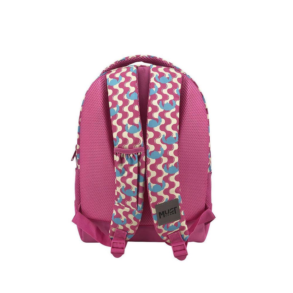 MUST TEAM Backpack 3 Compartments Stitch Pink
