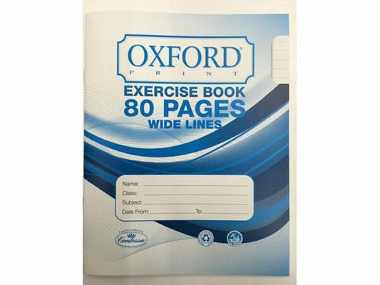 OXFORD Copybook -  80 pages wide lines