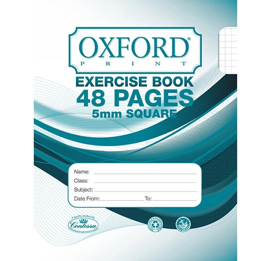 Copybook - OXFORD 48 pages 5mm Squares
