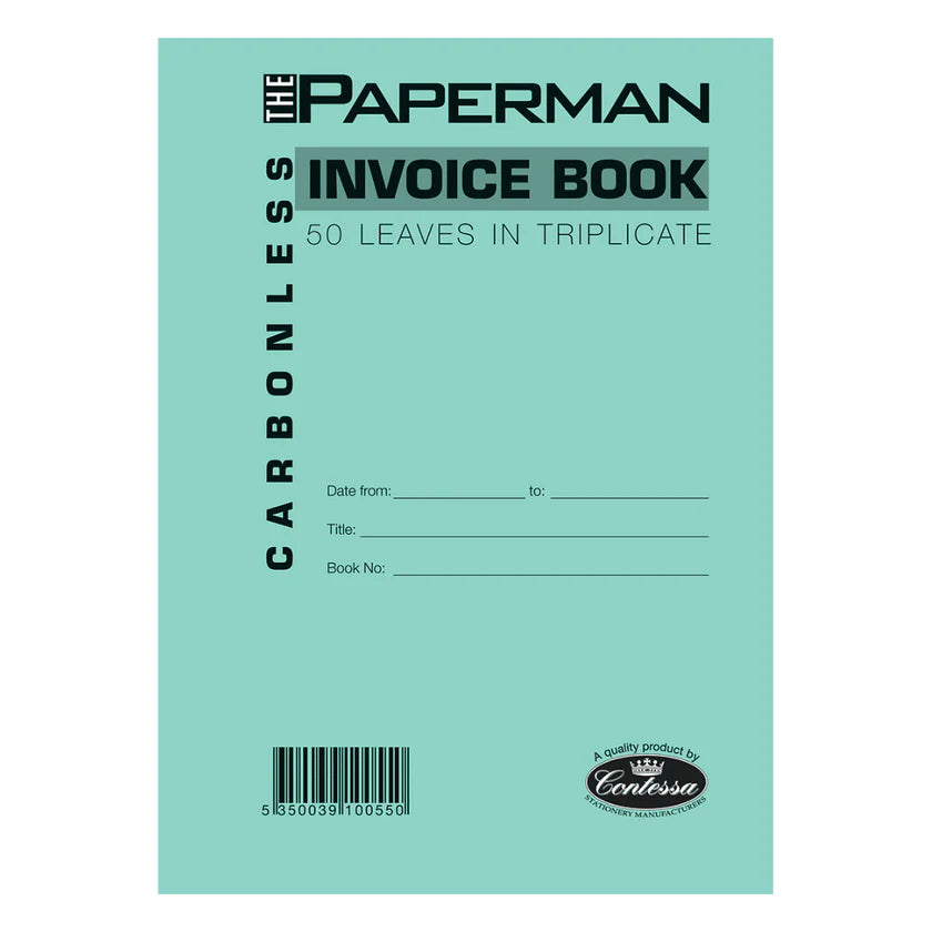 Paperman - Invoice Book Triplicate Carbonless A5